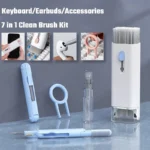 7 in 1 Actionable Computer Keyboard Cleaner Kit for Laptop AirPods Earphones Brush Set - Image 12