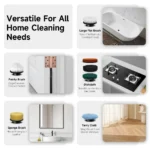 Electric Spin Scrubber 8 Brush Heads & Extension Handle Cordless Cleaner - Image 6