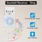 Doorbell Smart Home Door Bell Wireless Rechargeable Battery Outdoor HD Camera Two Way Audio Visual phone monitoring Doorbell - Image 9