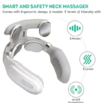 Neck Massage Machine 4 Head And Neck Protection Heating Machines Breathing Light Vibration Hot Compress Cervical Spine Machine - Image 3