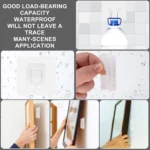 Double-Sided Adhesive Wall Hooks Hanger Strong Transparent Suction Cup Sucker Hooks Kitchen Bathroom Storage Plug Socket Holders - Image 13