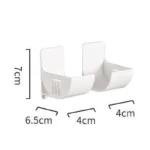 4/2pcs Kitchen Bath Wall Mount Plastic Poly Trash Waste Bag Roll Holder Dispenser Freshness Film Roll Storage Rack for Closet - Image 6