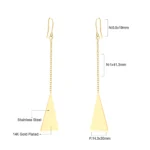 LUXUKISSKIDS Stainless Dangling Earrings Long Tassel Drop Golden Pendients Korean Fashion Women Fairy Wedding Party Accessories - Image 53