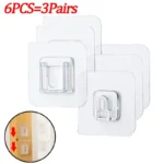 Double-Sided Adhesive Wall Hooks Hanger Strong Transparent Suction Cup Sucker Hooks Kitchen Bathroom Storage Plug Socket Holders - Image 11