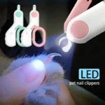 LED Pet Nail Clipper Trimmer with Light & Safety Lock for Cats Dogs Grooming