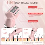 Sejoy 4-in-1 Electric Lady Shaver Painless Cordless Epilator & Trimmer Razor - Image 4