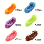 2/4/8/12Pcs Mop Socks Microfiber Dust Remover Reusable for Men Women Kids - Image 7